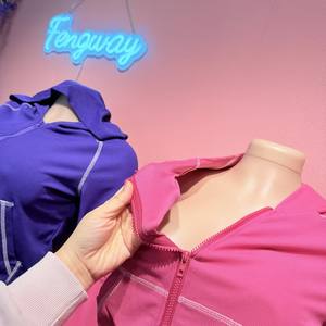 Tuta da donna in maglia Waffle 2 pezzi Set top Crop personalizzati pantaloni lunghi con cappuccio Set Set da Jogger in due pezzi - Product Image 4