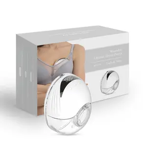 Venda quente de fábrica BPA Free Bomba de Leite Materna wearable Silicone LCD Bomba de Mãe elétrica mãos livres