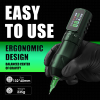 Stylo à tatouer sans fil professionnel TREX F150 2200mAh avec course réglable de 2,3 à 4,5 mm pour débutants, artistes, art corporel