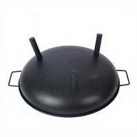 Brasero d'extérieur portable en acier pour foyer et chauffage, pour 4-5 personnes, avec gril barbecue multifonctionnel antiadhésif