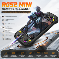 Console de jeu portable RG52 Mini, écran IPS de 5,5 pouces, batterie de 5000 mAh, lecteur de jeux vidéo rétro portable Linux avec WiFi