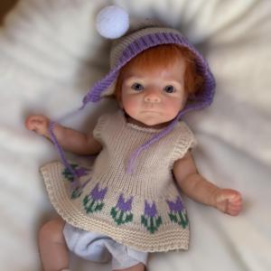 Poupée de mode en silicone pleine grandeur de 10 pouces, jouet de dessin animé, bébé fille nouveau-né, poupée réaliste douce et lavable, faite à la main, pour enfants - Product Image 1