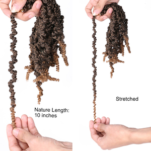 Pre-retorcido de giro del pelo 10 pulgadas Pre-retorcido pasión Twist trenzas de Crochet rizado <span class=keywords><strong>bomba</strong></span> de primavera twist pelo - Product Image 5