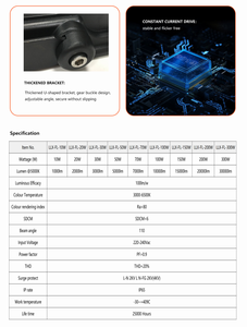 Hiệu Suất Cao Die-Cast Nhôm Nhẹ Lũ Lụt Ánh Sáng <span class=keywords><strong>LED</strong></span> Ngoài Trời 200W <span class=keywords><strong>LED</strong></span> Nhẹ Lũ Lụt Ánh Sáng Với Đứng - Product Image 4