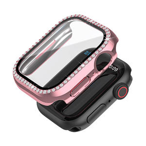 Mode strass étanche étui de <span class=keywords><strong>protection</strong></span> complet PC avec Film de verre trempé pour <span class=keywords><strong>Apple</strong></span> <span class=keywords><strong>Watch</strong></span> 8 <span class=keywords><strong>7</strong></span> iwath housse de <span class=keywords><strong>Protection</strong></span> - Product Image 2