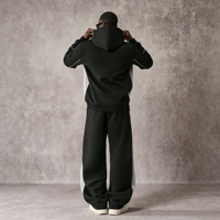 Survêtements pour hommes avec logo personnalisé OEM, coupe ample, ensemble de survêtement pour hommes, vêtements d'entraînement, pantalon de survêtement et sweat-shirt pour hommes