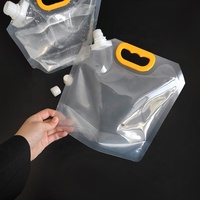 4L 5L 10L 15L 20L Outdoor Camping Portable Pliable Liquid Drinking Containers Packaging Spout Pouch Water Bag