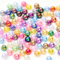 Sac en vrac de perles demi-rondes en ABS de 1,5 mm à 18 mm, couleurs AB, strass en résine à dos plat pour chaussures, sacs, ongles, loisirs créatifs et décoration