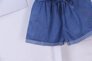 Nouvelle combinaison en jean bleu sans manches pour filles, design d'été pour enfants, fabricant chinois - Product Image 6