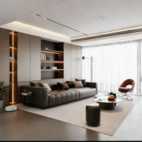 Meubles de rangement modulaires modernes en bois massif personnalisés et durables avec 5+ tiroirs/étagères pour salon et salle à manger