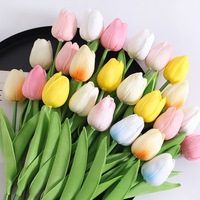 Lot de Mini Bouquets de Tulipes Uniques, Décoration Florale de Tulipes Artificielles Portatives, Idéal pour Mariages et Maisons