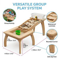 Table de jeu en bois pour l'extérieur, pour le sable et l'eau, station d'activités pour enfants, centre d'apprentissage en plein air, équipement Montessori pour la maternelle et la garderie