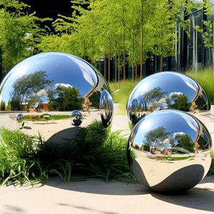 Art Deco Mirror Gazing <span class=keywords><strong>Orb</strong></span> Ball Garden Esfera de bola de observación de acero inoxidable para decoración de jardín - Product Image 4