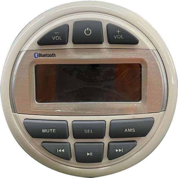 SIMSHAM Waterproof Digital Audio Receiver MP3 Player with Piston for Marine Boats and Golf Systems