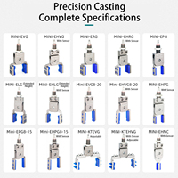 Mini-ERG Gripper Fittings Aluminum Expansion Clip Mold Sprue Holder Miniature Pneumatic Manipulator Accessory