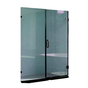 Paroi de douche coulissante sans cadre HOTAQI H-P36, verre trempé de 6 mm d'épaisseur, design droit, garantie 5 ans, salle de <span class=keywords><strong>bain</strong></span> - Product Image 1