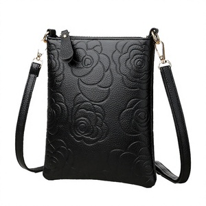 New Vintage Fashion Impression Rose <b>Wallet</b> Women's Multi-Layer Waterproof Phone Bag Summer Zipper Small Square Bag - Product Image 3