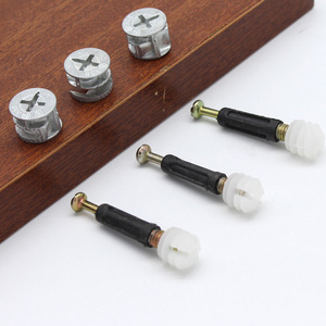 Connecteur de roue excentrique Jin Aoding 338, quincaillerie de meuble trois-en-un 828 pour l'assemblage et le démontage de placards - Product Image 1