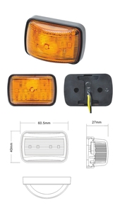 Kamyonlar için SD-4023 Shiliduo sinyal çalışma ışığı lamba 12 Traseras 12v/24v Led far yan işaretleyici park lambası - Product Image 2