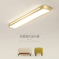 Et lumière de couloir rectangulaire d'hôtel personnalisée, entrée simple nordique, balcon longue bande Hall Led C