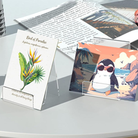 Support de livre en acrylique transparent personnalisé, support d'affichage transparent pour carnets, albums photo et magazines