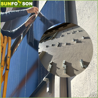 Système de montage mural solaire SunRack SFS-FA-01, support de fixation BIPV, installation verticale, structure murale photovoltaïque