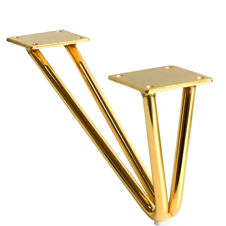 Möbel Stuhl Beine Golden Sofa Beine M10 Rod Metal Neueste Stil Zeitgenössisch für Sofa Eisen für Wohnzimmer 38*25*25cm 612 gr/teil