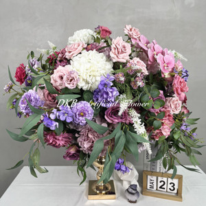 ลูกบอลดอกไม้ทำจากผ้าไหมจำลองสีชมพูสำหรับงานแต่งงานงานเลี้ยงงานแต่งงานอุปกรณ์โรงงาน - Product Image 1