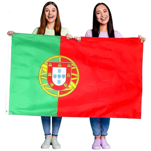 Bandera <span class=keywords><strong>de</strong></span> la Selección Nacional <span class=keywords><strong>de</strong></span> Fútbol <span class=keywords><strong>de</strong></span> Portugal <span class=keywords><strong>de</strong></span> Poliéster 100D <span class=keywords><strong>de</strong></span> 3x5 pies, Bandera Personalizada <span class=keywords><strong>de</strong></span> Fútbol Portugués para Decoración <span class=keywords><strong>de</strong></span> Aficionados al Deporte - Product Image 1