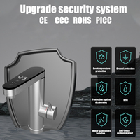 Chauffe-robinet d'eau chaude rapide 3s robinet de cuisine instantané avec écran tactile en acier inoxydable à affichage numérique LED