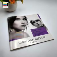 Brochure personnalisée pour catalogue de produits de beauté, brochure promotionnelle, impression de livrets, couverture souple en papier couché, reliure agrafée