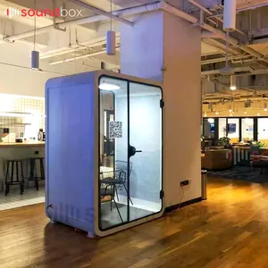 Portable Office Soundproof Booth Private Silent Work Pod For Coworking Office Smart Function Silence Booth Office Private Pods