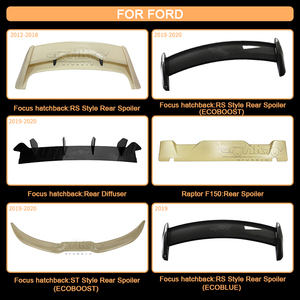Kit carrosserie intégré pour l'industrie et le commerce, aileron arrière en fibre de carbone ABS pour Ford Focus MK3.5 berline 2015 2016 2017 2018 - Product Image 4