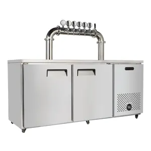 Dispenser Stainless Commercial Stainless Steel Beer Cooler Kegs Fridge Digital Display Beer Dispenser Kegerator