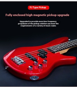 Vente en gros de guitare <span class=keywords><strong>basse</strong></span> électrique à 4 cordes touche en ébène massif dos/côté érable poupée <span class=keywords><strong>acoustique</strong></span> pour <span class=keywords><strong>gaucher</strong></span> Performance rock - Product Image 3