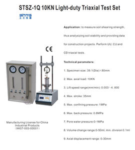 Equipo de Prueba Triaxial de Servicio Ligero STSZ-<span class=keywords><strong>1Q</strong></span> de 10KN para Medir la Resistencia al Corte del Suelo, Instrumentos, Equipos y Aparatos de Prueba - Product Image 5