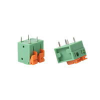 2-10A 300V Brass Terminal Block with Optional Straight and Right Angle Pins