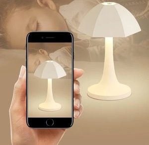 LED Nordic Rechargeable Portable <b>Table</b> Lamp Touch Dimmable Mushroom <b>Table</b> Lights Living Room Bedroom Designer Atmosphere - Product Image 1