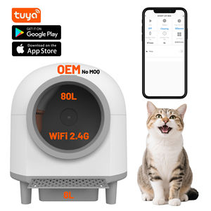 Grande Litière Automatique pour Chats 80L+8L, Contrôle par Application Tuya, Litière Connectée Auto-Nettoyante, Toilette Électrique pour Chats - Product Image 1