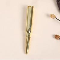 Stylo bille imitation balle plaqué argent, or, or rose avec étui – Stylo bille en métal durable pour les fans et les amoureux