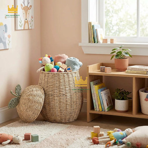 New Arrival Pear Shape <b>Storage</b> Basket Basket Toys Organizer <b>Storage</b> Basket <b>Kids</b> Room Decoration OEM - Product Image 3