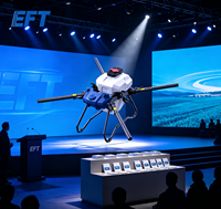 Châssis de drone agricole pliable EFT K20 de 20 litres pour pulvérisateur et épandeur, construction sur mesure