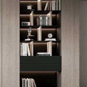 Libreria Moderna in Legno Semplice, Nuovo Mobile Decorativo per Casa, Ufficio, Scuola, Hotel o Appartamento - Product Image 2