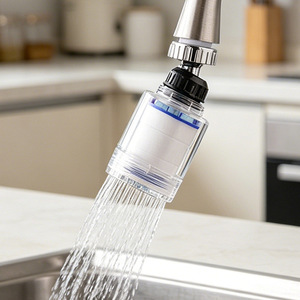 Faucet Filter Water Purifier With Spray Head Kitchen Sink Tap Extension Universal Plastic Filter For Home Use - Product Image 1
