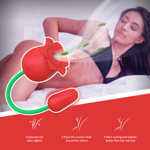 ของเล่นทางเพศรูปดอกกุหลาบ ชาร์จด้วย USB 10 ระดับความถี่ กันน้ำ IP6 กระตุ้นจุดจี เป็นมิตรกับสิ่งแวดล้อม รูปทรงสตรอว์เบอร์รี กุหลาบ รอยัล ไวเบรเตอร์ ดิลโด - Product Image 2