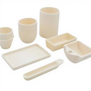 Crisol de Cerámica de Alúmina de Alto Rendimiento, Lámina de Sustrato de Cerámica de Alúmina, Material <span class=keywords><strong>Refractario</strong></span> de Cerámica de Alúmina - Product Image 2