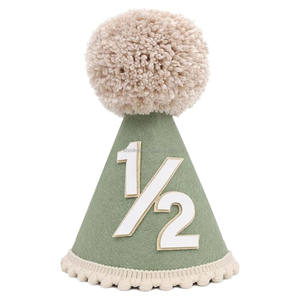 <span class=keywords><strong>1</strong></span>/2 demi-<span class=keywords><strong>anniversaire</strong></span> cône chapeau rose bleu vert chaise bannière demi fête d'<span class=keywords><strong>anniversaire</strong></span> décorations demi gland guirlande - Product Image 4