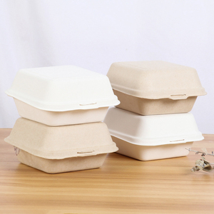 使い捨て生分解性バガス弁当食品容器ベーキングデザートケーキボウル包装バーガースナックボックス電子レンジ対応 - Product Image 6