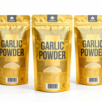 Sachets refermables en mylar personnalisés, 100 g, 250 g, 500 g, résistants à l'humidité et aux odeurs, pour poudre d'ail épicée