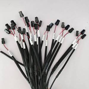 DB9 mannelijke-vrouwelijke kabelassemblage voor gebruik in auto's en huishoudelijke apparaten, op maat gemaakte bedrading met rubber/PVC isolatie - Product Image 2